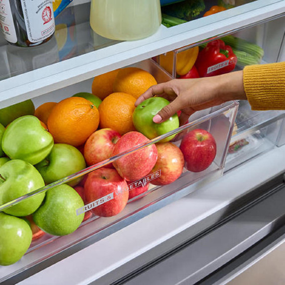 Whirlpool® 36-inch Wide True Counter Depth 3-Door French Door Refrigerator - 24 cu. ft. WRFC3036RV