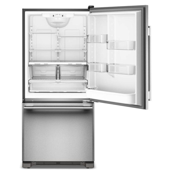 Kitchenaid® 19 Cu. Ft. 30-Inch Standard-Depth Bottom Mount Refrigerator with Right Door Swing KRBR130SPS