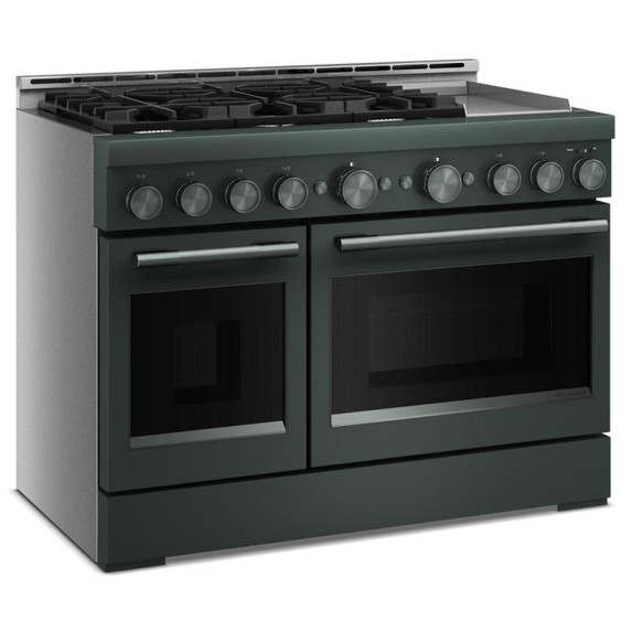 KitchenAid® 48-Inch 6 Burner Commercial-Style Gas Range with Griddle KFGD948SJP