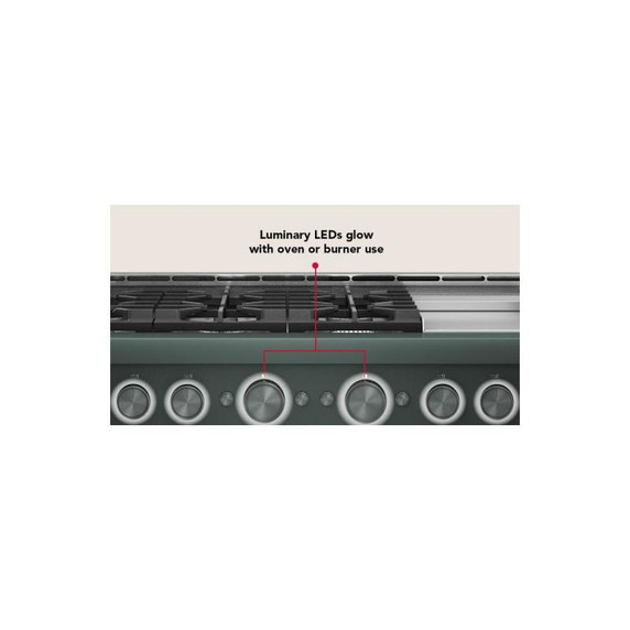KitchenAid® 48-Inch 6 Burner Commercial-Style Gas Range with Griddle KFGD948SJP