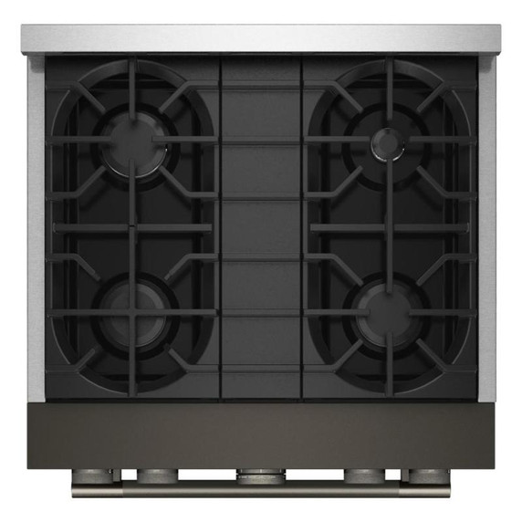 KitchenAid® 30-Inch 4 Burner Commercial-Style Gas Range with No Preheat Air Fry Mode KFGS930SBE