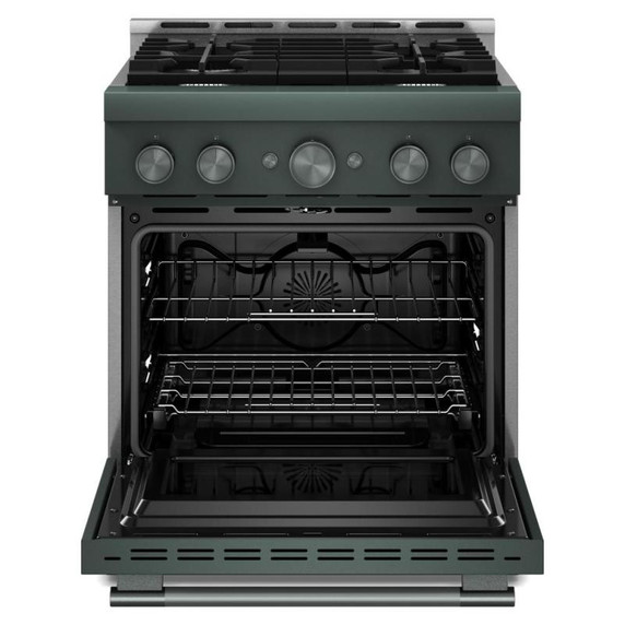 KitchenAid® 30-Inch 4 Burner Commercial-Style Gas Range with No Preheat Air Fry Mode KFGS930SJP