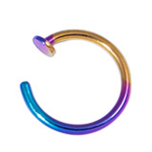 Surgical Steel Coloured Open Nose Ring Surgical Steel Coloured Open Nose Ring
