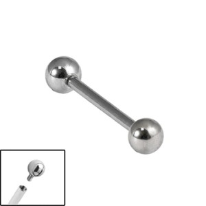 Titanium Internally Threaded Micro Barbell Titanium Internally Threaded Micro Barbell