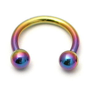 Coloured Titanium Circular Barbell Coloured Titanium Circular Barbell