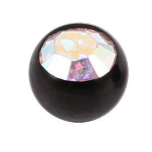 Black Titanium Jewelled Ball Black Titanium Jewelled Ball