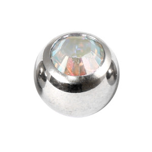 Titanium Jewelled Ball Attachment Titanium Jewelled Ball Attachment