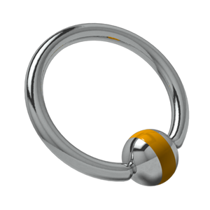 Titanium Ball Closure Rings with Carousel Ball Titanium Ball Closure Rings with Carousel Ball