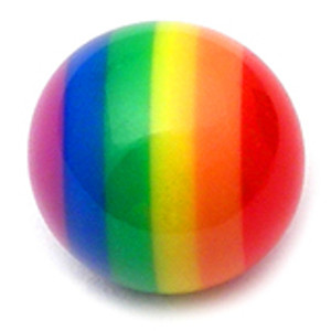 Rainbow Threaded Ball Attachment Rainbow Threaded Ball Attachment