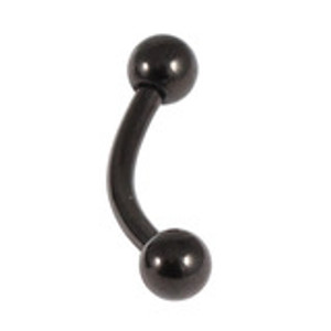 titanium curved barbell black titanium curved barbell black