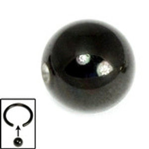 Black Titanium Clip-in Ball Black Titanium Clip-in Ball