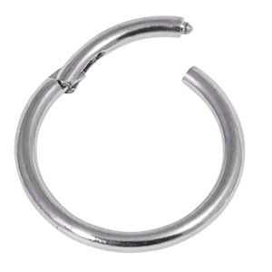 titanium hinged ring for navel or nipple piercings titanium hinged ring for navel or nipple piercings