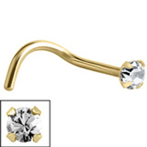 Claw Set Jewelled Nose Stud Claw Set Jewelled Nose Stud