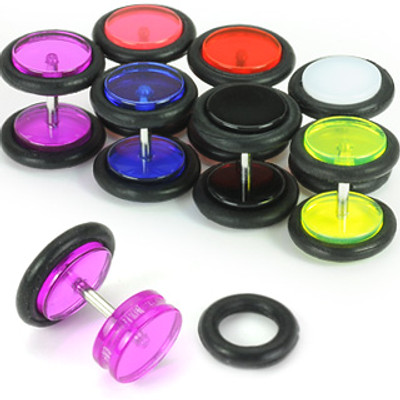 Coloured Acrylic Fake Plug