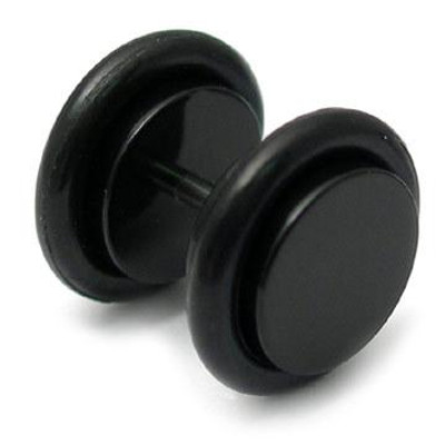 Black Steel Fake Plug