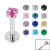 Internally Threaded Claw Set CZ Jewel Labret Internally Threaded Claw Set CZ Jewel Labret