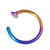 Surgical Steel Coloured Open Nose Ring Surgical Steel Coloured Open Nose Ring