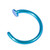 Surgical Steel Coloured Open Nose Ring Surgical Steel Coloured Open Nose Ring