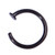 Black Steel Open Nose Ring Black Steel Open Nose Ring