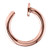 Rose Gold Steel Open Nose Ring