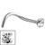Claw Set Jewelled Nose Stud