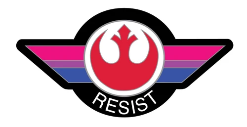Bisexual Flag Resist Pin