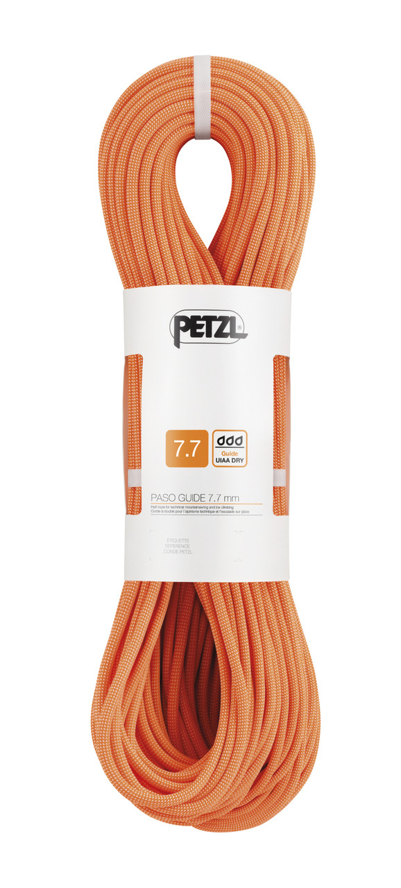 Petzl R22B Paso Guide 7.7mm Half Rope w/UIAA Guide Dry Treatment 