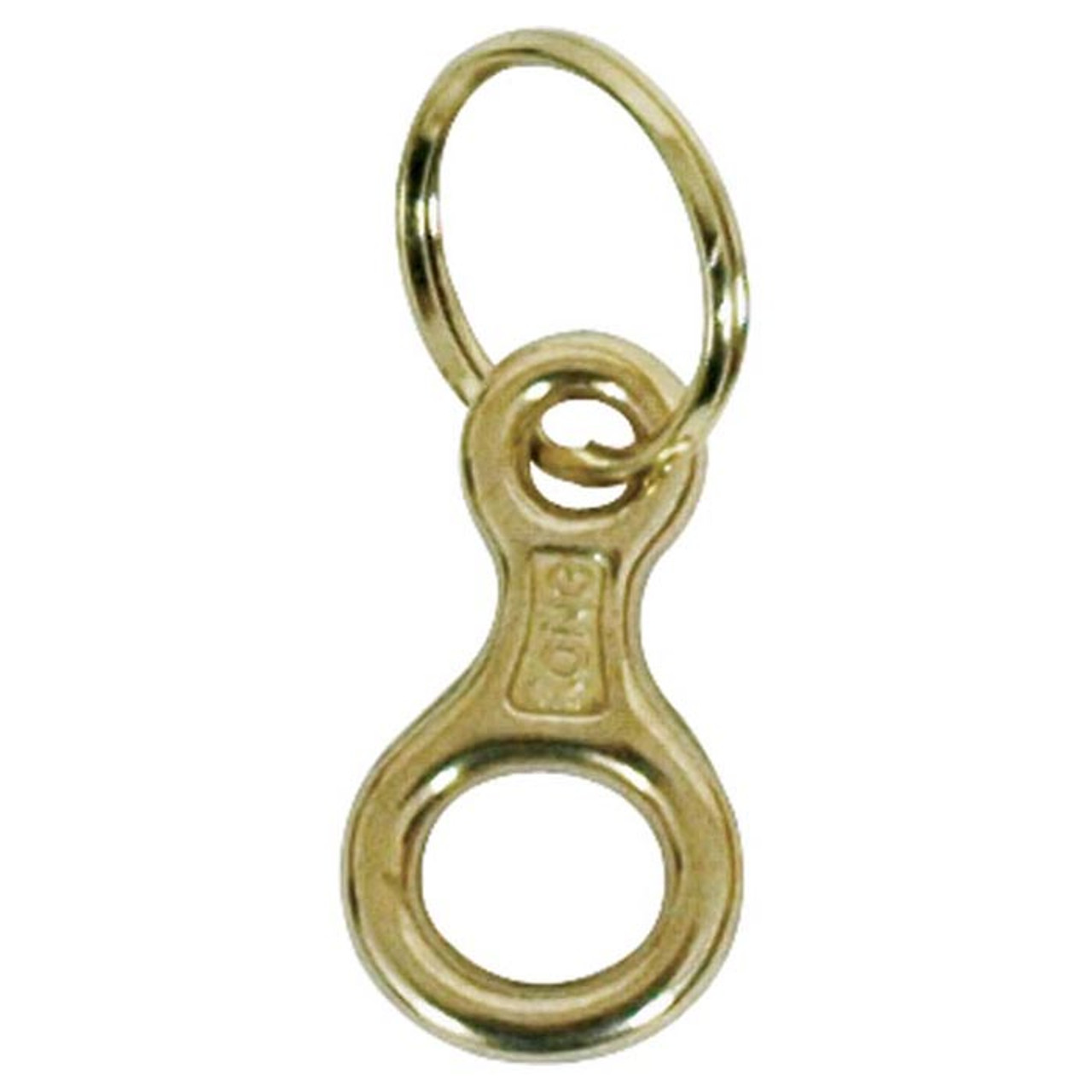 Kong Mini Figure 8 Keyring Brass