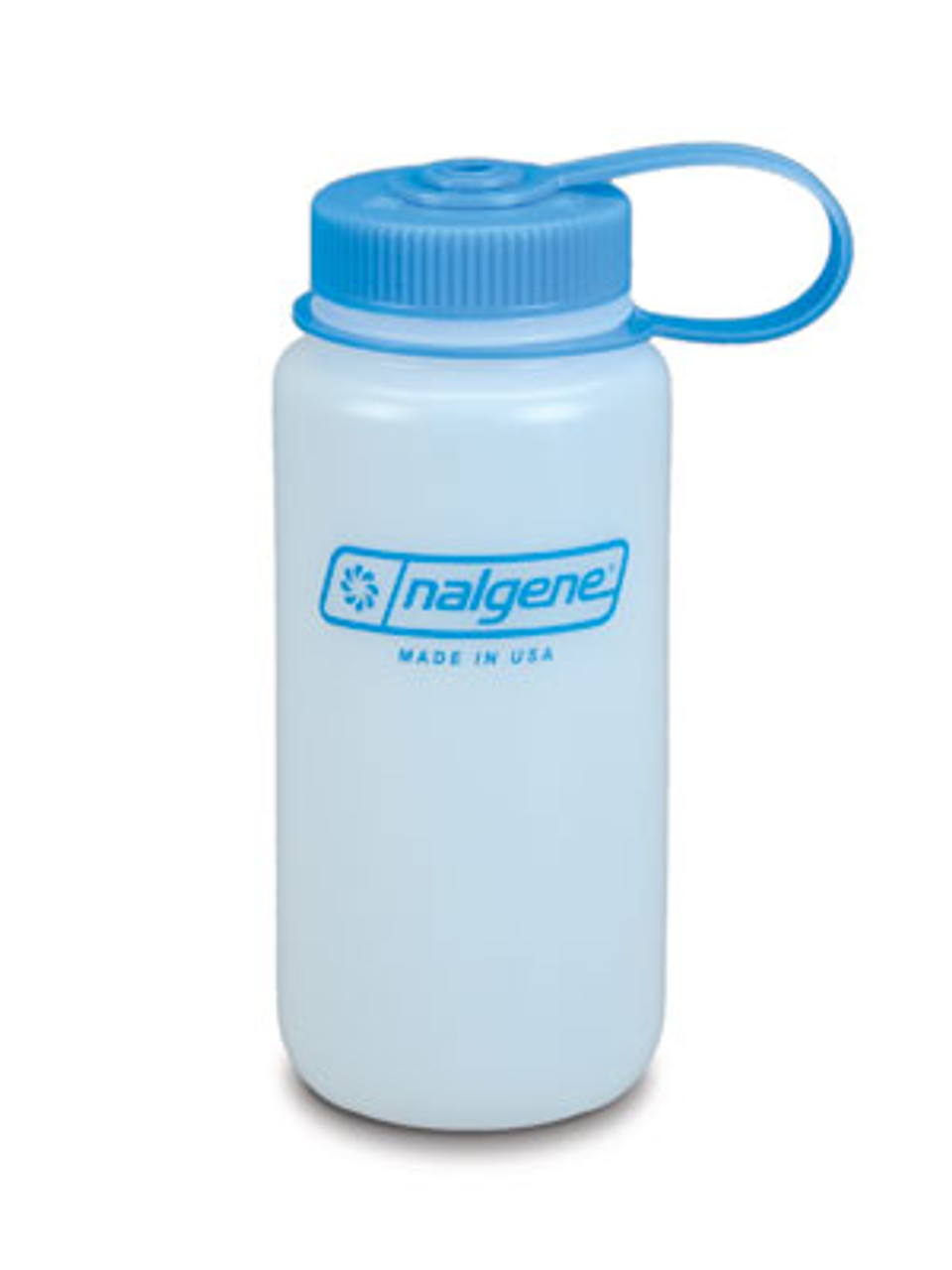 Nalgene, 16oz Poly Wide Mouth Bottle, Loop Top BPA Free