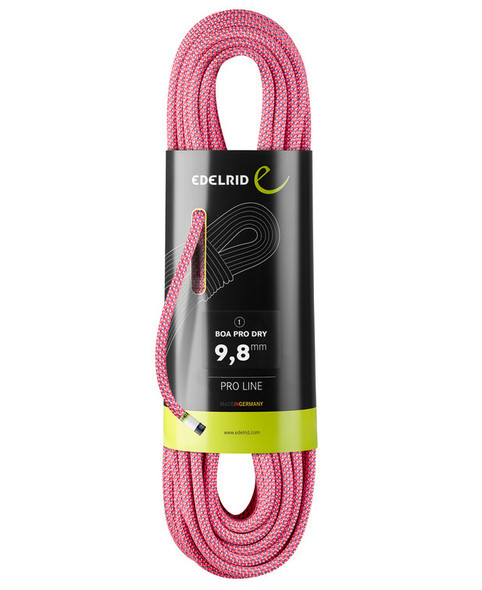 Edelrid Boa Pro Dry 9.8 MM Pink/Turquoise