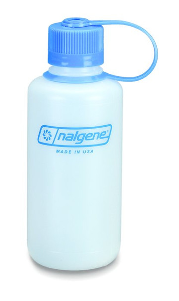 Nalgene Poly Narrow Mouth Bottle, Loop Top Cap 16oz BPA Free