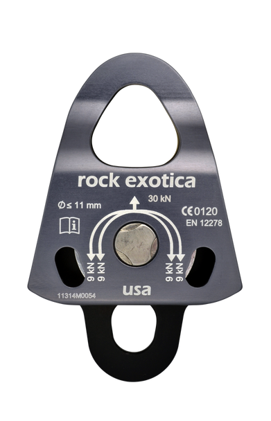 Rock Exotica P22D-B Machined Rescue Pulley Double Black
