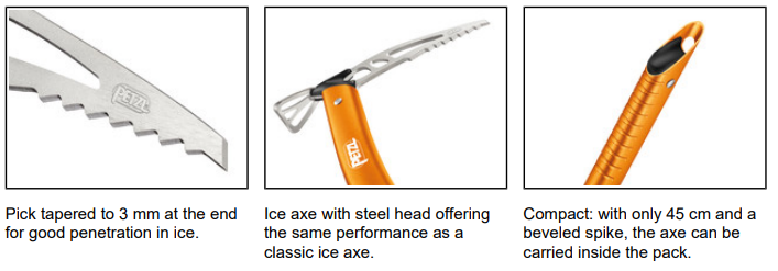 Petzl Petzl Piolet Ride Ice Axe