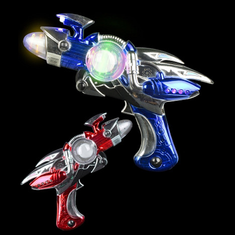 LED Magic Spinner Guns Multicolor (2-Pack) Blue and Red