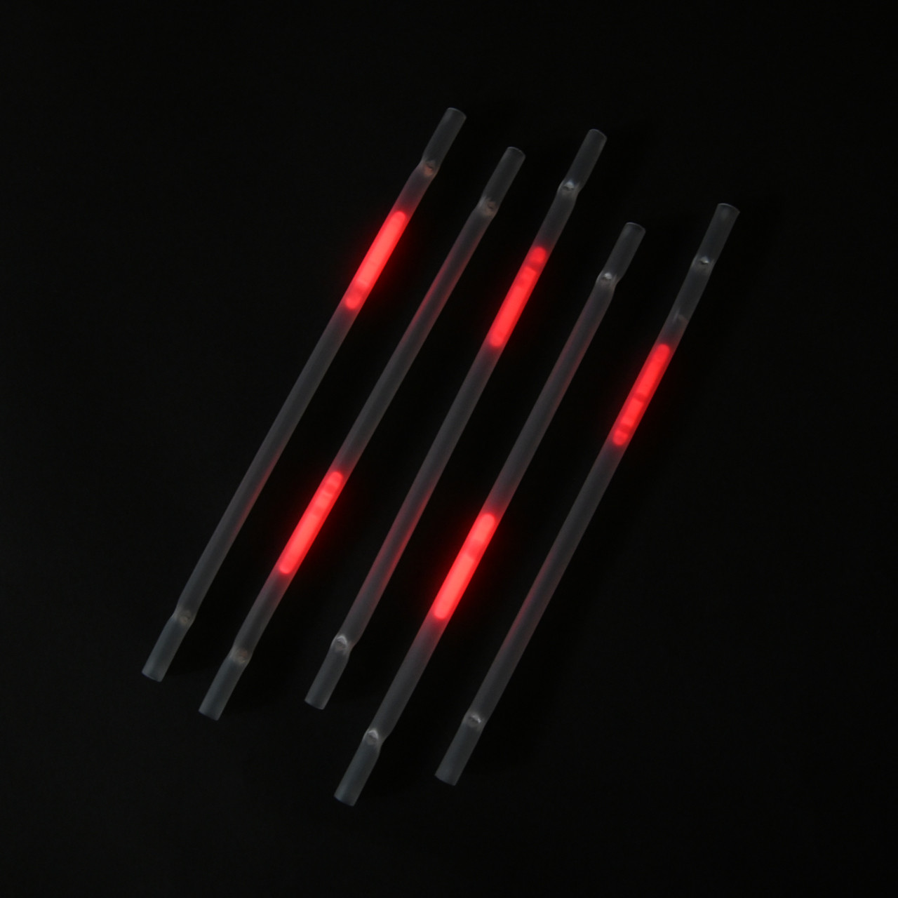 Red Glow Straws (25Pack) Light Up Straws Lighted Straws