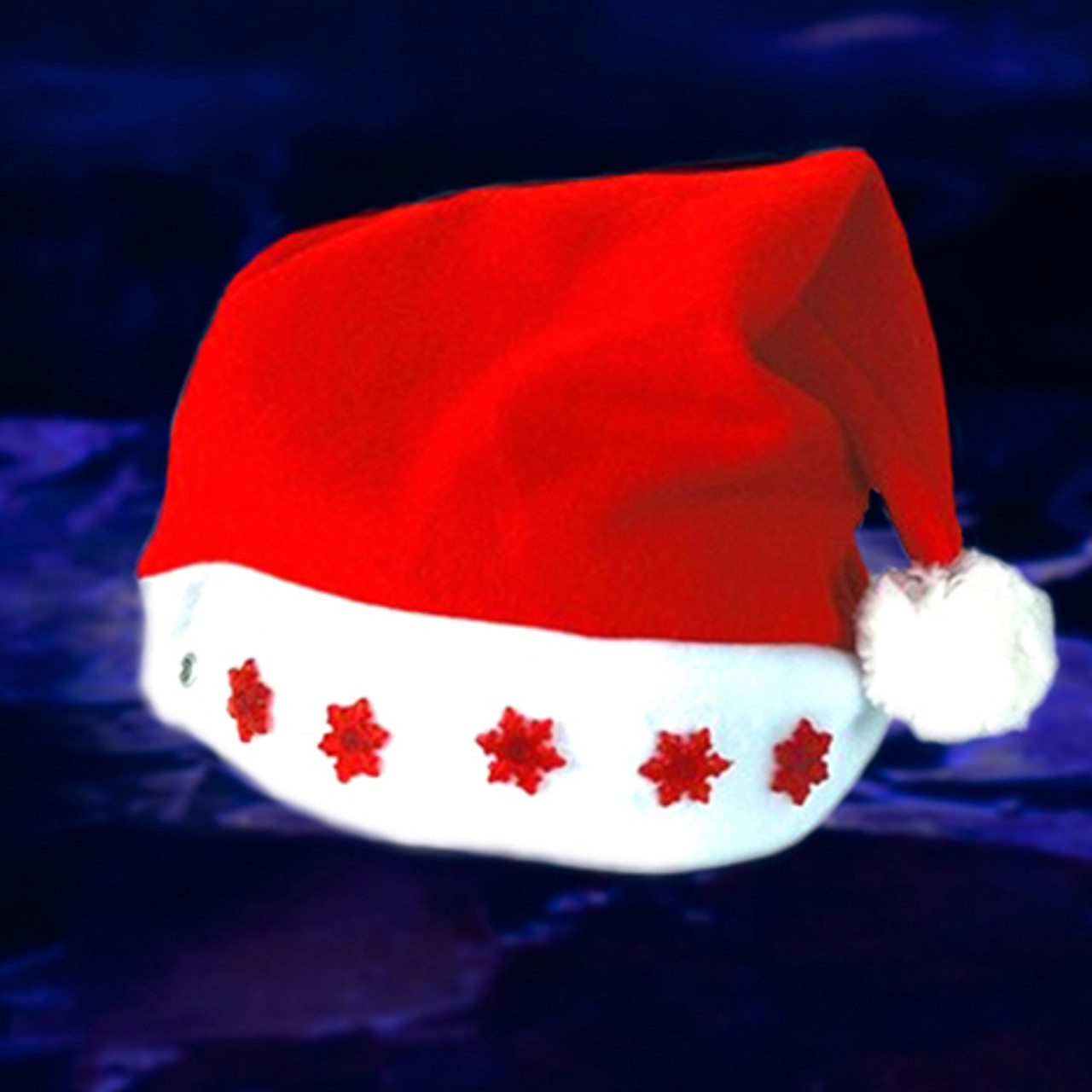 led light up santa hat