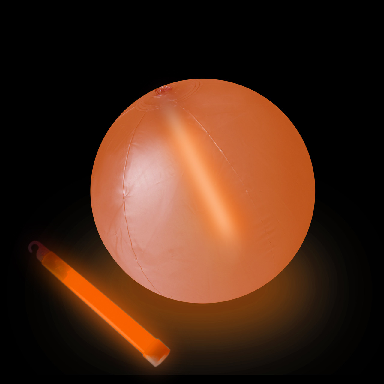 10 Orange Glow Beach Ball