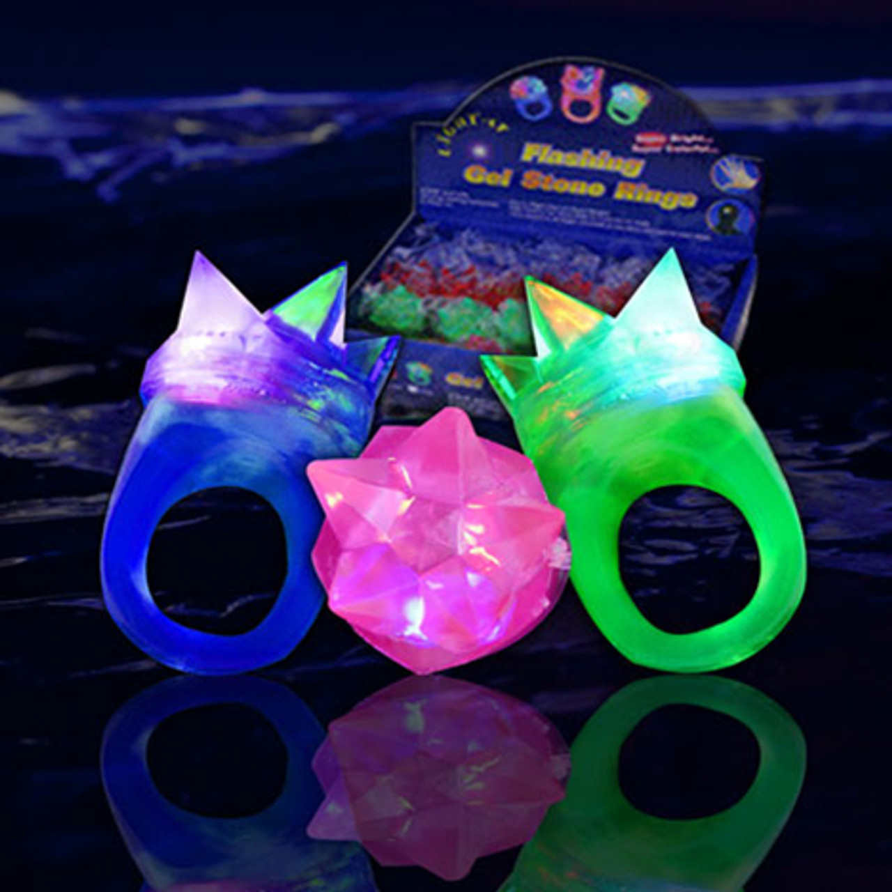 24 Pack Glow In The Dark LED Bracelets Party Favors Flashing Light