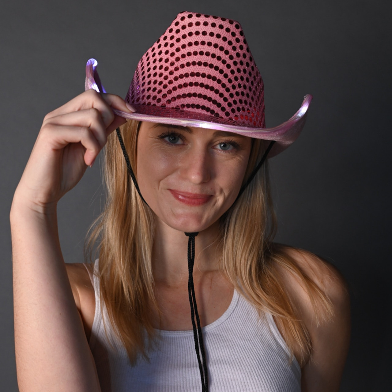 Pink Light Up Cowboy Hat | LED Cowboy 