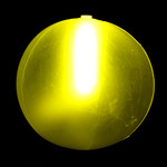 10" Assorted glow beach balls (6 Pack)