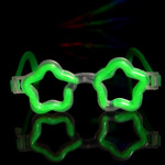 Assorted Glow Star Shaped Glasses (12 Pack)