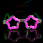 Assorted Glow Star Shaped Glasses (12 Pack)