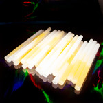 10" White Concert Glow Sticks (25 Pack)