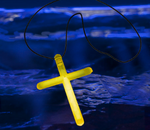 Yellow Glow Cross Necklaces (50 Pack)