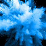 20" Blue Powder Cannon Burst