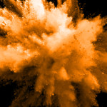 20" Orange Powder Cannon Burst