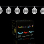 LED Balloon String Lights - 13 feet/10 Balloons - Silver