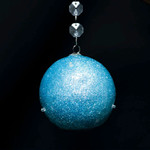 LED Glitter Blue Ornament