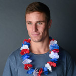 Red White and Blue LED Lei