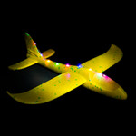 Yellow LED Light Up Glider Plane - 2 Pack